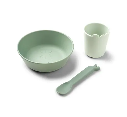 Done by Deer Kinderservies First Meal set Green