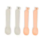 Done by Deer Kiddish spoon 4-pack Lalee Sand/Coral