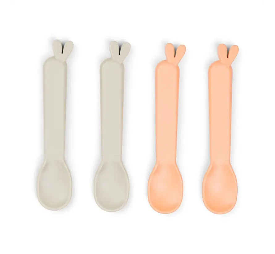Kiddish spoon 4-pack Lalee Sand/Coral