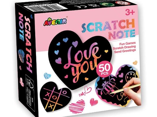 Avenir Scratch Note Love You