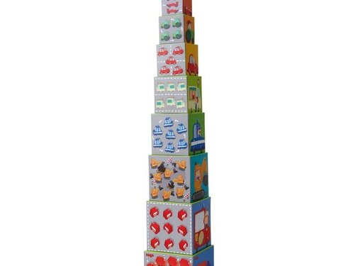 Haba Stacking Cubes Zippy Cars