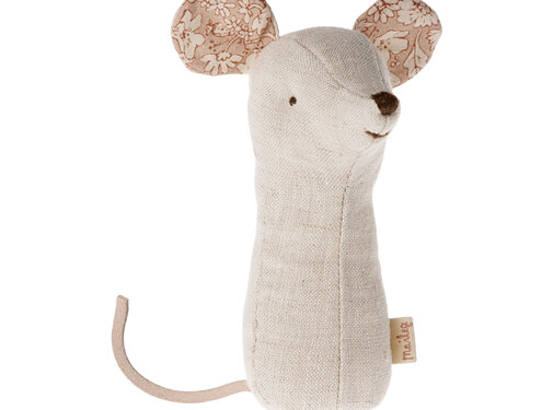 Maileg Lullaby friends, Mouse rattle - Nature