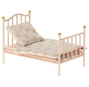 Maileg Poppenhuis Vintage Bed Roze