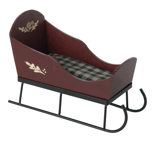 Maileg Sleigh, Mini - Red