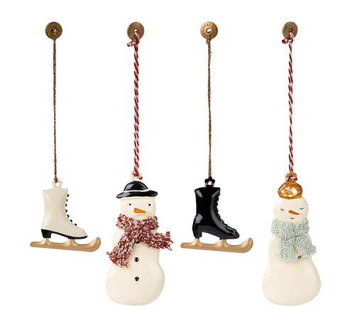 Maileg Metal ornament set - Winter wonderland