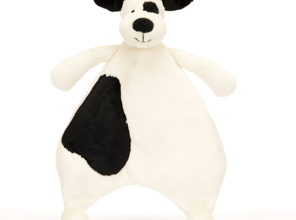 Jellycat Black&Cream Puppy Comforter