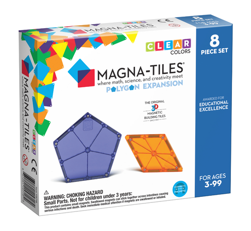 Magna-Tiles Polygons 8 pcs Expansion Set