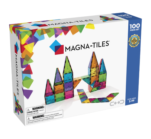 Magna-Tiles Clear Colors 100 pcs
