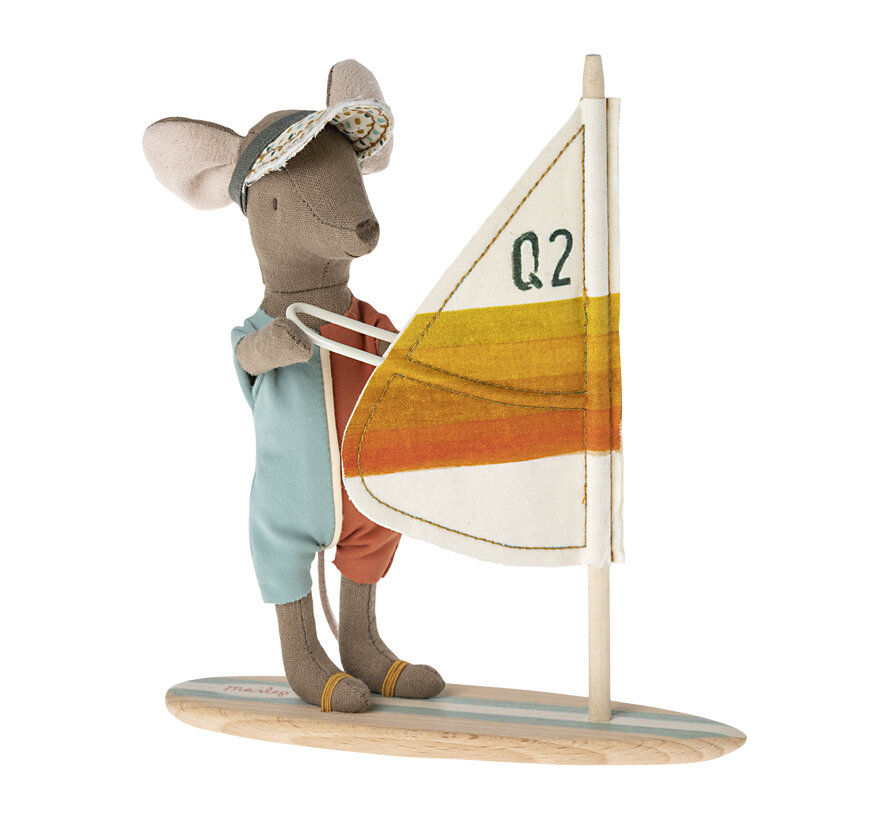 Knuffelmuis Beach Mice Surfer Big Brother