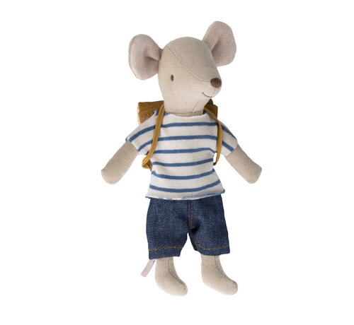 Maileg Tricycle mouse, Big brother with bag