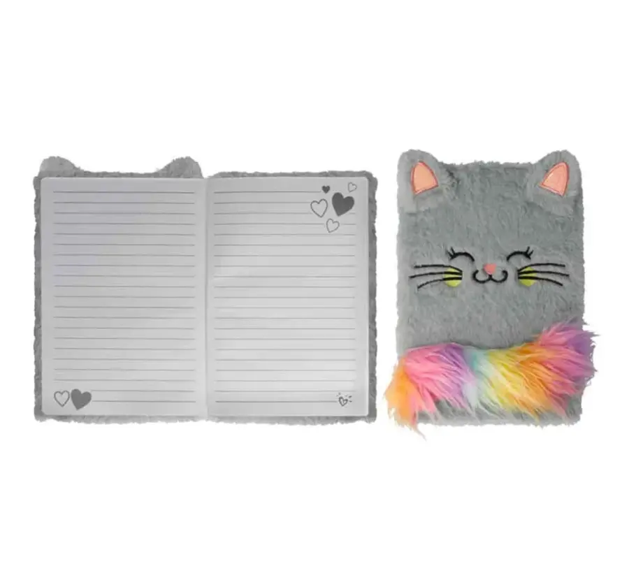 Notebook Cuties Cat Grey A5