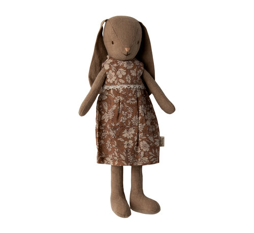 Maileg Bunny Size 2 Brown Dress 24cm