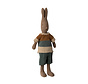 Knuffel Rabbit Size 2 Bruin met Shirt en Short 29cm