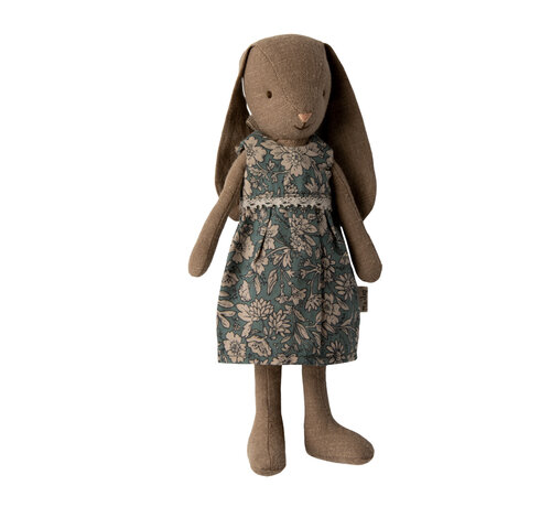 Maileg Bunny Size 1 Brown Dress 20cm