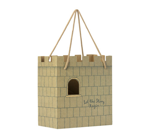 Maileg Paper bag, Castle: Let the story begin ­ Mint