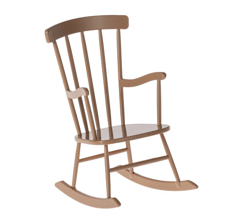Maileg Rocking chair, Mini - Dark powder