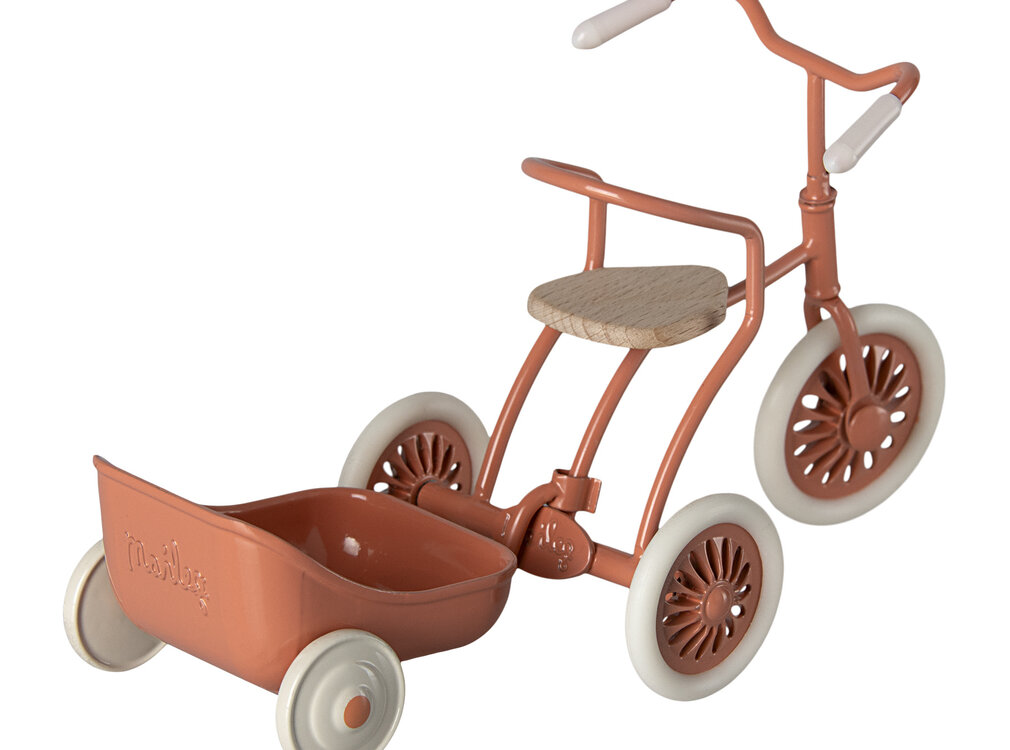 Maileg Tricycle Aanhanger voor Muis Coral