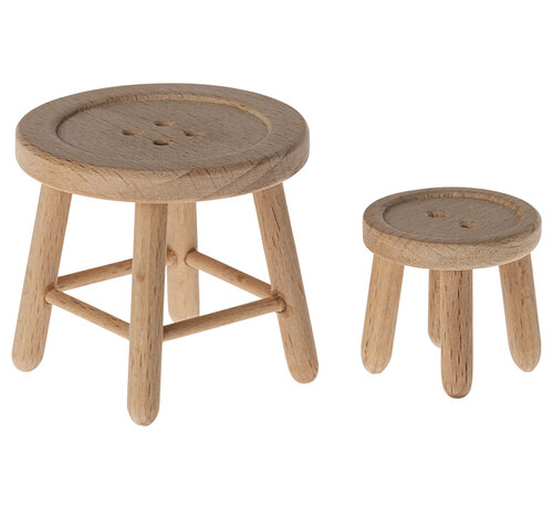 Maileg Table and stool set, Mouse