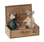 Grandma and Grandpa mice in cigarbox