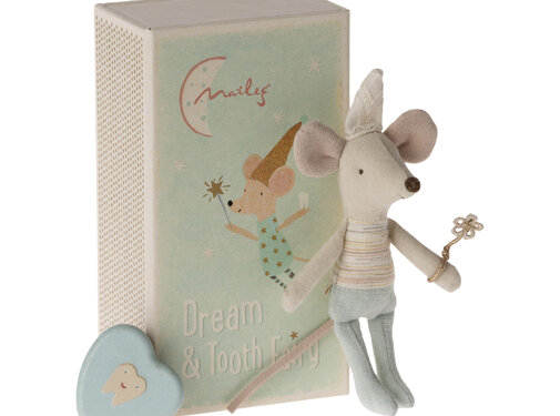 Maileg Tooth fairy mouse, Little brother in matchbox