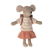 Maileg Knuffelmuis Tricycle Big Sister Coral