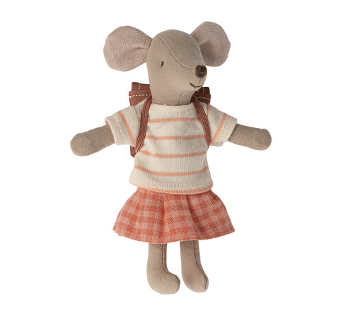Maileg Tricycle mouse, Big sister - Coral