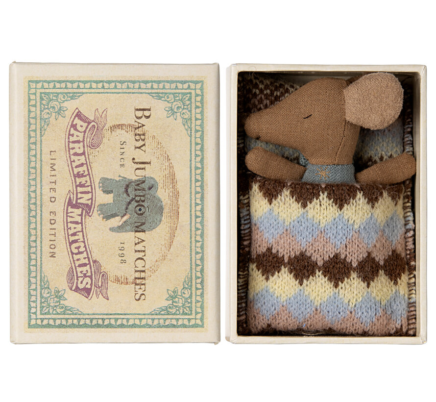 Knuffelmuis Baby Sleepy-Wakey Blauw