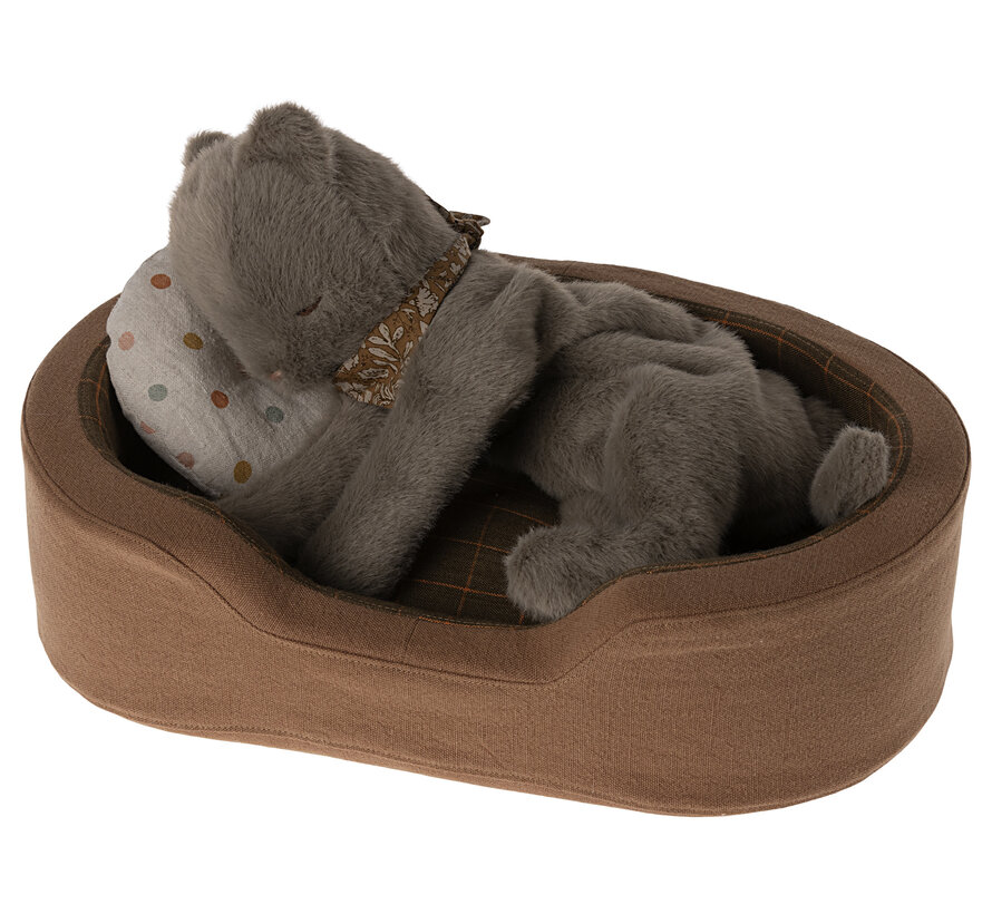 Knuffel Kat Kitten Plush Earth Grey