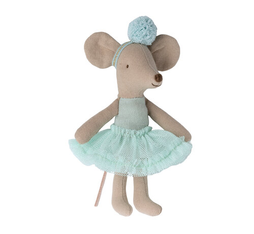 Maileg Ballerina mouse, Little sister - Light mint