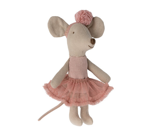 Maileg Knuffelmuis Ballerina Little Sister Rose 10cm