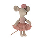 Knuffelmuis Ballerina Little Sister Rose 10cm