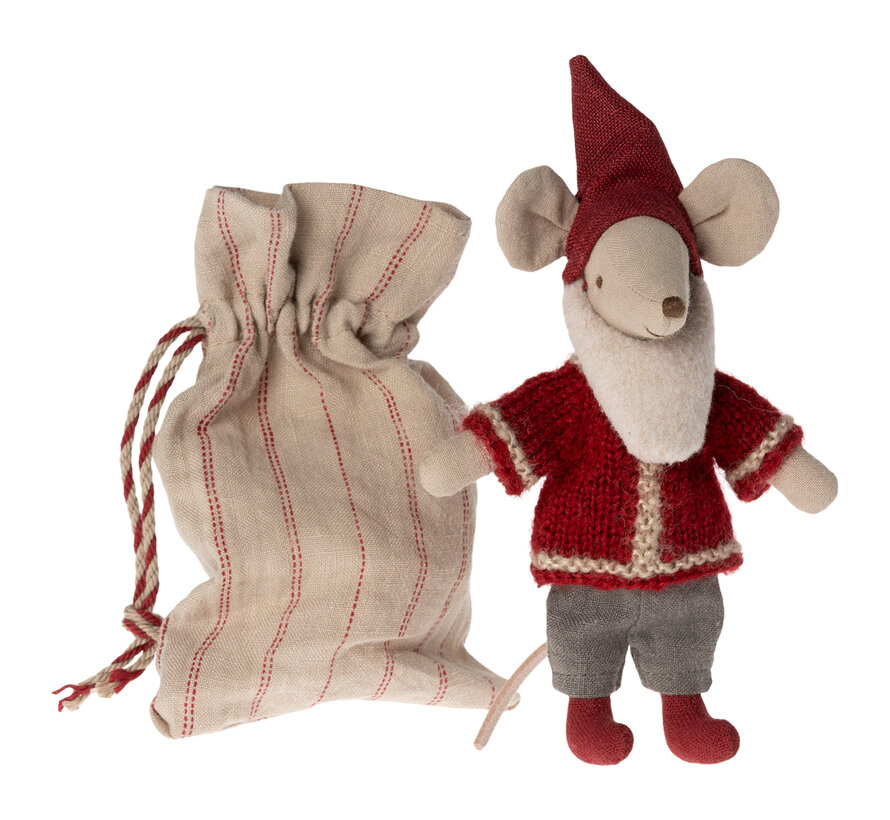 Kerstman Muis Santa Mouse 14cm