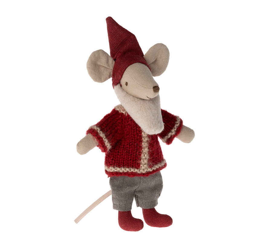 Kerstman Muis Santa Mouse 14cm