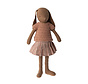 Bunny size 3, Chocolate brown, Knitted shirt and skirt