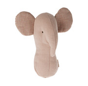 Maileg Knuffelrammelaar Lullaby Friends Olifant Roze