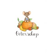 Ansichtkaart Beterschap muis op fruit