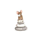 Ansichtkaart Rouwkaart muis op stenen