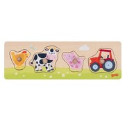 GOKI On the Farm Lift Out Puzzle 4pcs