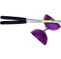Acrobat - Set 105 Rubber diabolo - Purple + aluminum hand sticks