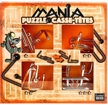 Eureka Breinbreker Puzzel Mania Set 4-delig Oranje