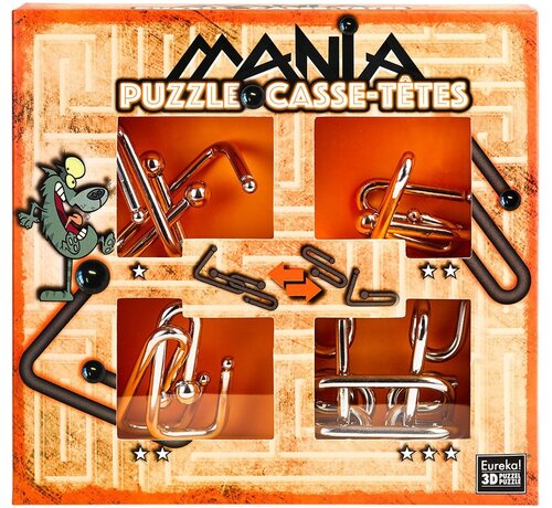 Eureka Breinbreker Puzzel Mania Set 4-delig Oranje