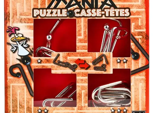 Eureka Breinbreker Puzzel Mania Set 4-delig Rood