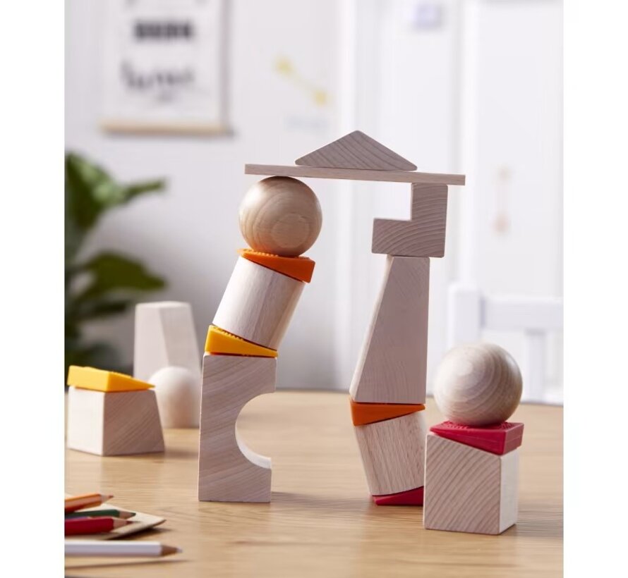 3D Compositiespel Blokken Scheve Torens