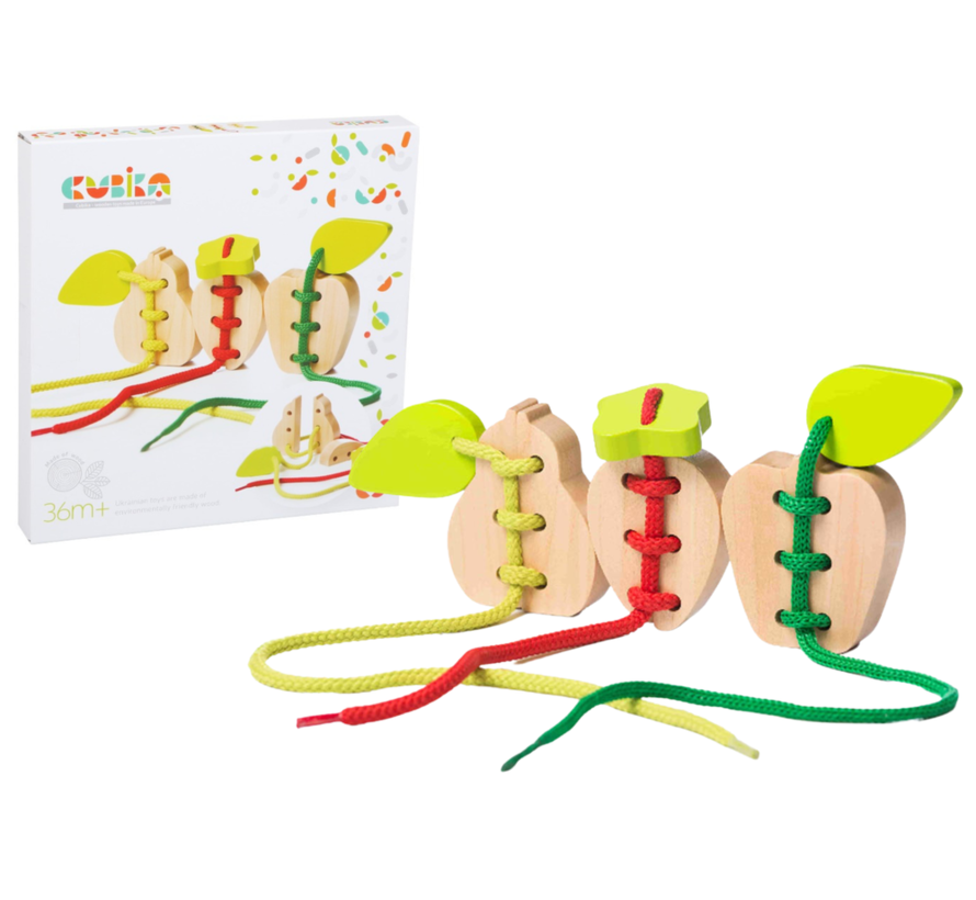 Wooden Lacing Toy Fruits