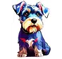 Rainbo Houten Puzzel in Box Schnauzer Hond 200pcs