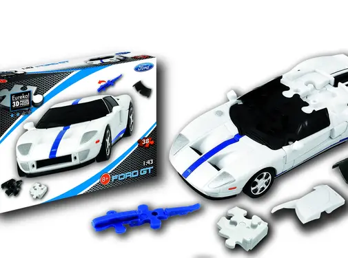 Eureka 3D Puzzel Auto Ford GT 1:43 Wit