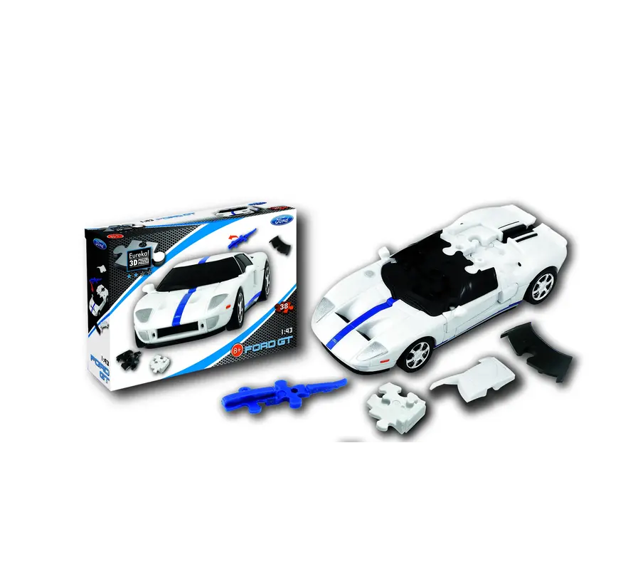 3D Puzzel Auto Ford GT 1:43 Wit