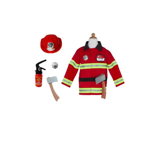Great Pretenders Fireman w/Acc. (Garment Bg), SIZE US 5-6