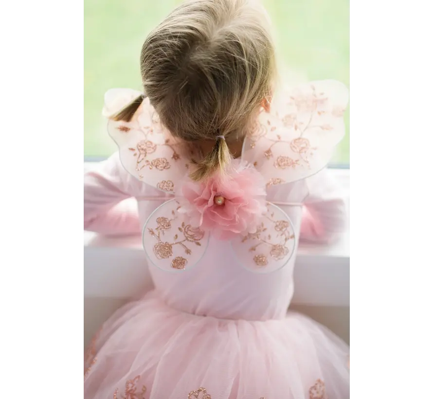 Rose Goud Tutu en Vleugels Size 4-6