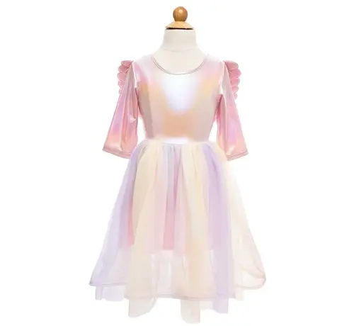 Great Pretenders Verkleedkleding Alicorn Dress, Wings and Headband size 7-8